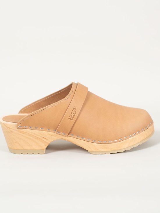 Margaux Shoes - Maguba Camel Slip-On Clogs